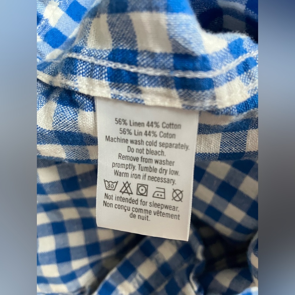 Size 3T Janie and Jack gingham button down shirt